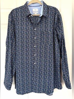 Brax Feel Good Men’s Shirt Hi-flex easy care button down modern fit size XXL